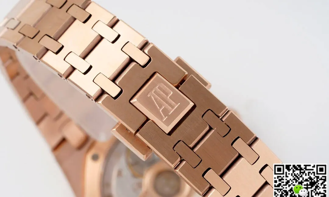 Audemars Piguet Royal Oak 77351OR.ZZ.1261OR.01 8F Factory 1:1 Best Edition Replica Watch Rose Gold Strap